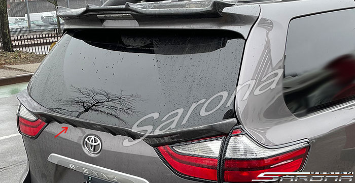 Custom Toyota Sienna  Mini Van Trunk Wing (2011 - 2019) - $450.00 (Part #TY-091-TW)